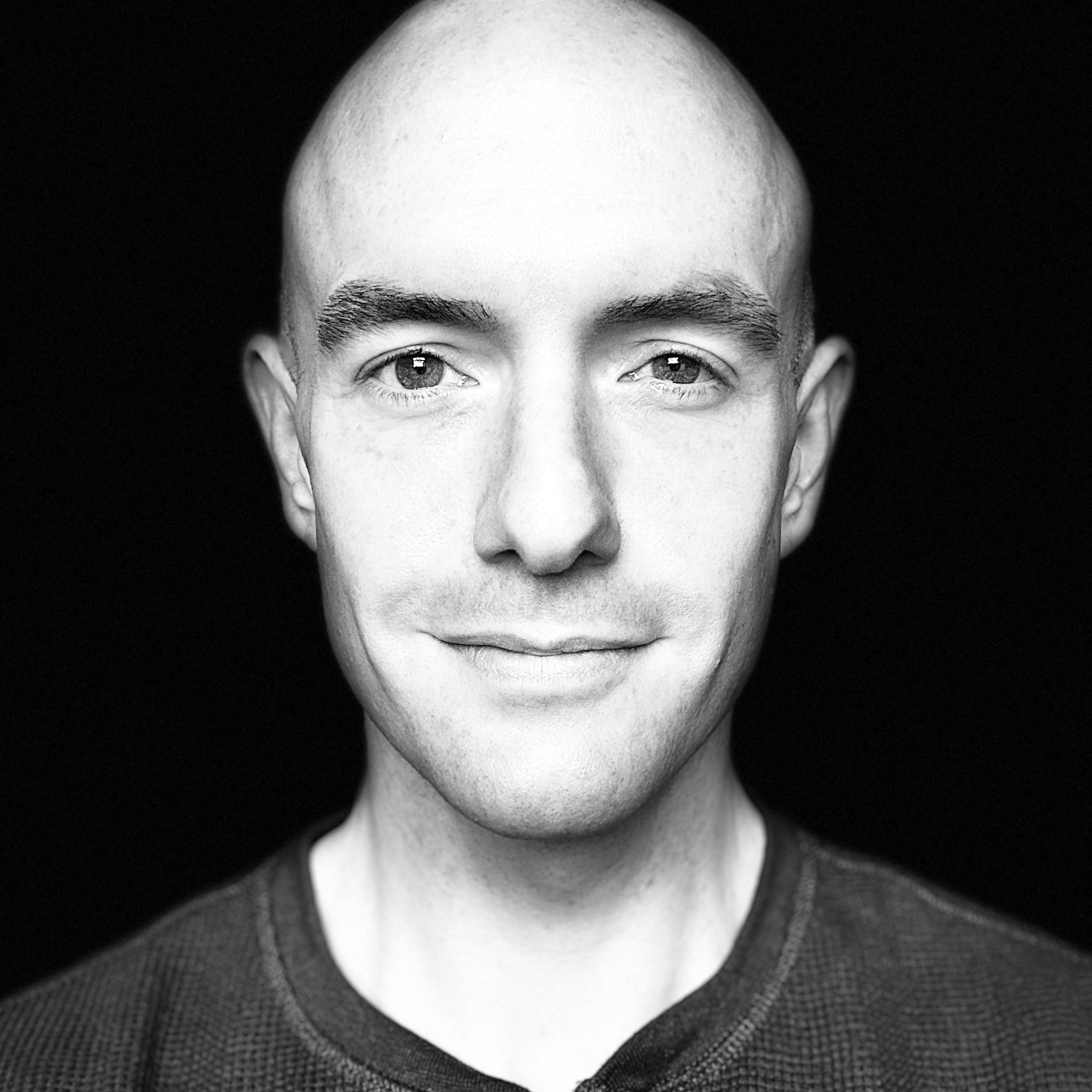 Black & white profile picture of Daniel Whymark